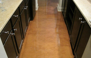 concrete kitchen floor